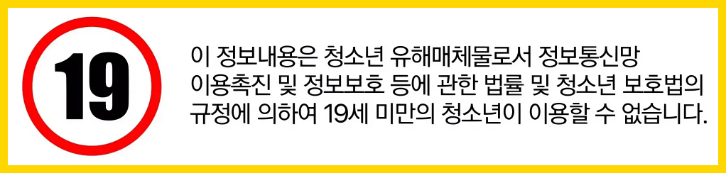 19세 미만 청소년 유해 매체물